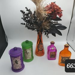 Halloween Themed Potion Bottles And Jars 