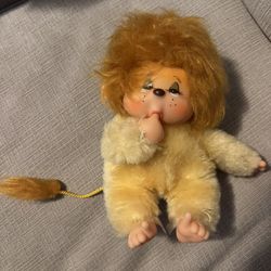 Japan Monchhichi Leo Doll - Rare From Japan