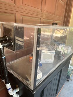 Large 80 gallon Acrylic Aquarium Tank with Sump Plumbing