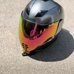 ICON AIRFLITE QUICKSILVER FULL FACE MOTORCYCLE HELMET - SIZE XL