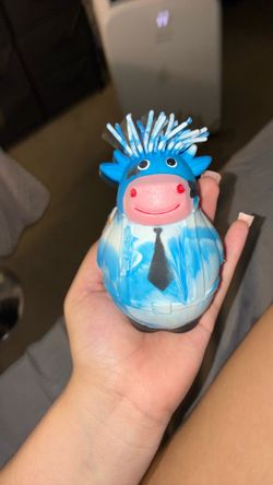 Cow shaving cream squishy