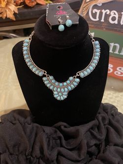 Necklace, Earrings 