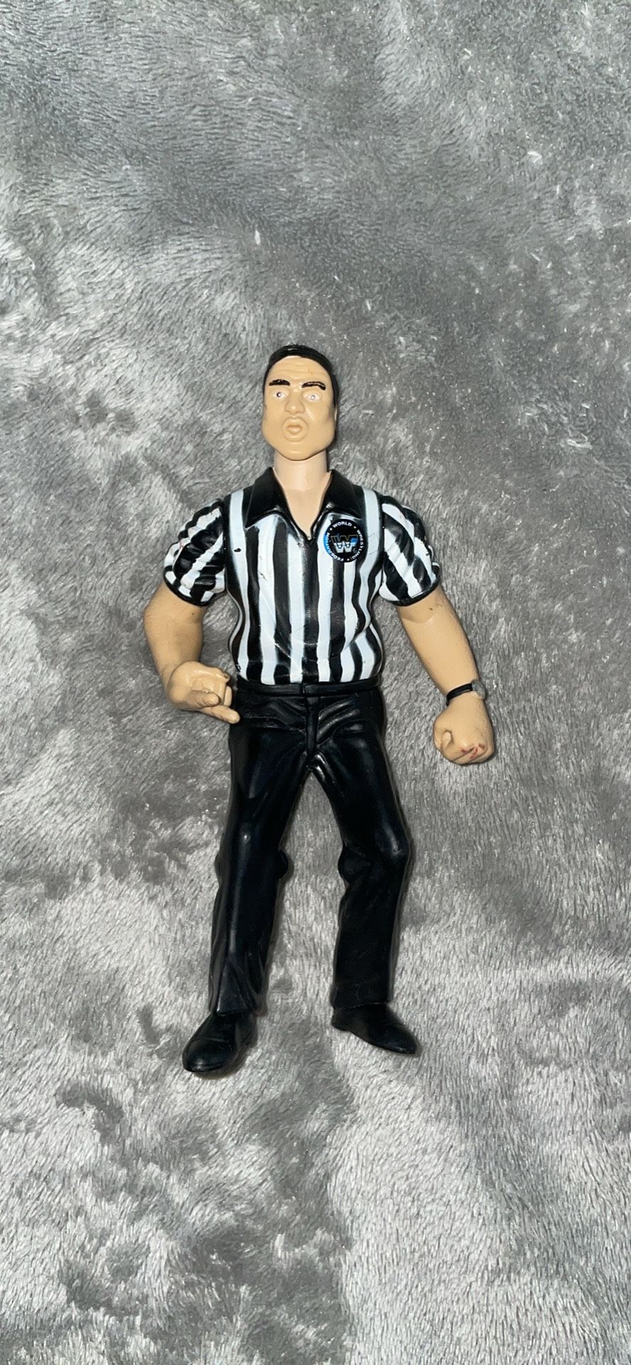 Jakks WWE Bone Crunching Series Ringside Collection Referee action figure