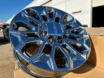 4X OEM Chrome Sierra 2500HD Silverado 3500 Factory Wheels 22x8.5 2025-2026 5158