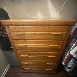 REAL Oak wood Furniture Bedroom Set 