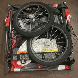 Bike Trailer For 2 Like New 