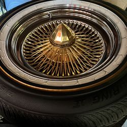 Gold Spokes 15x7 With Vogues