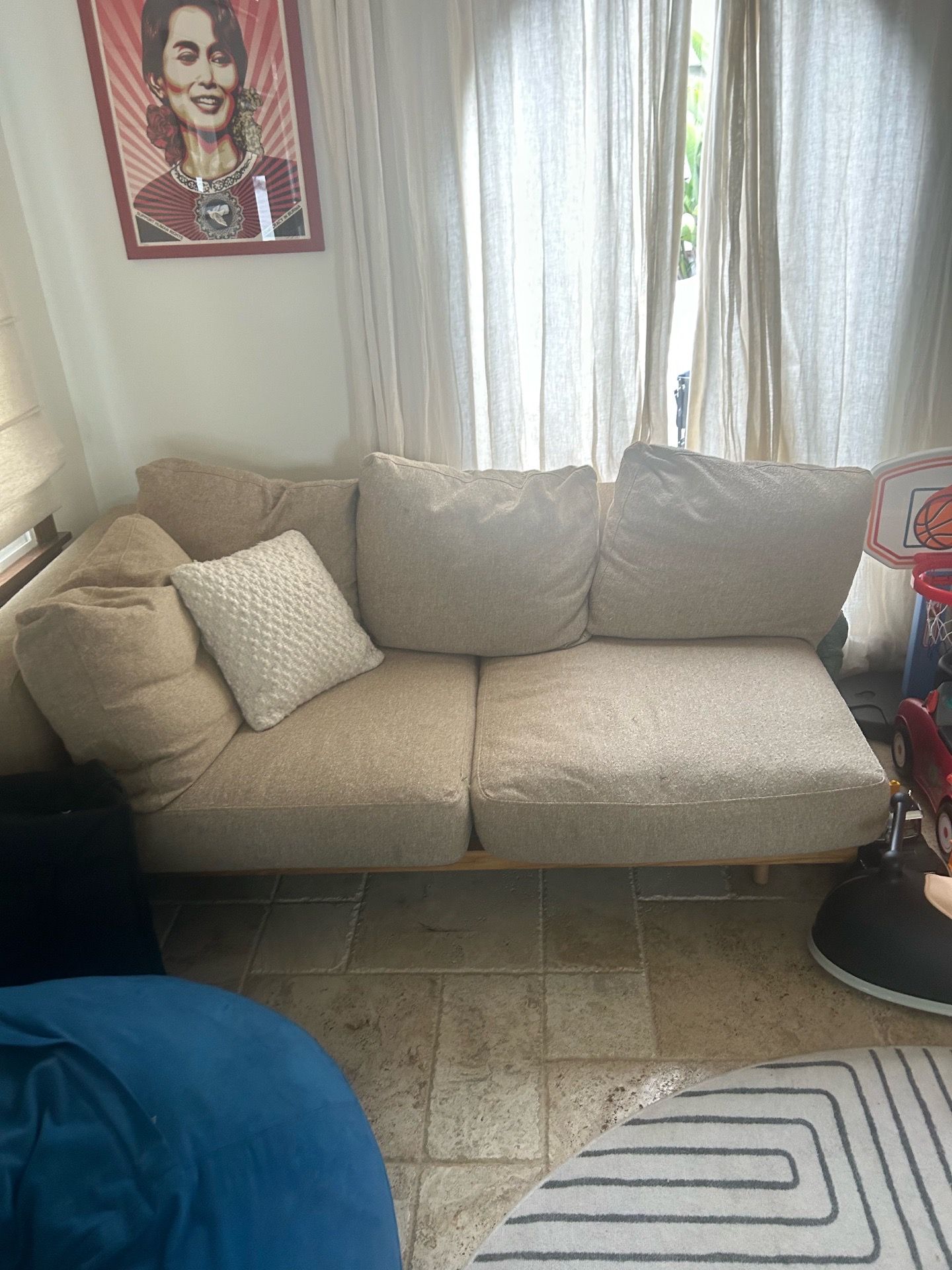 FREE- Right-Armed Tan Couch