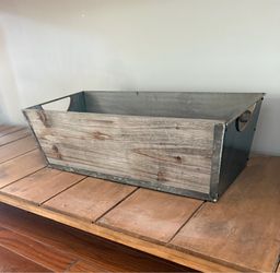 Wood & Metal Accent Tray