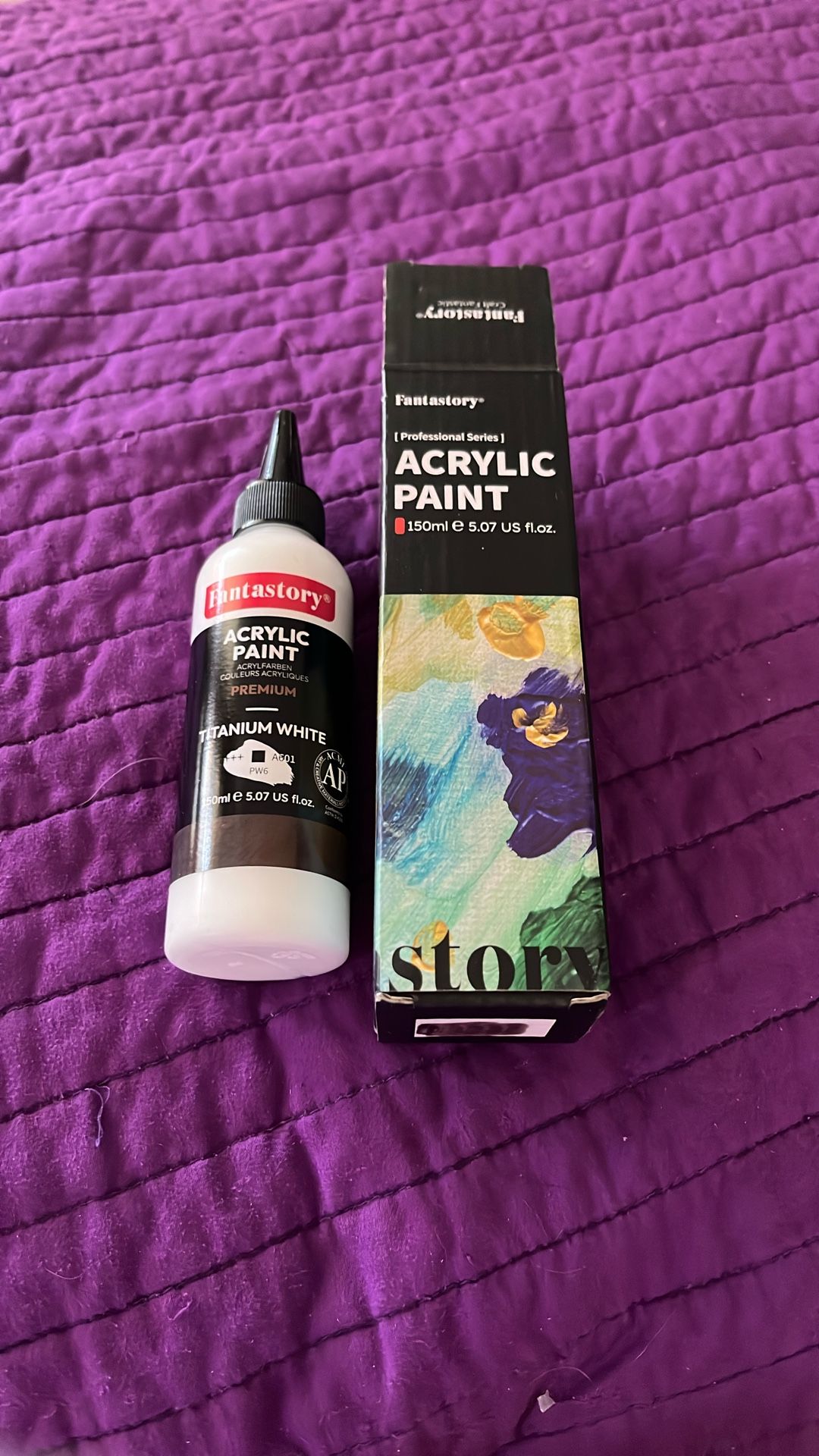 NEW WHITE ACRYLIC PAINT