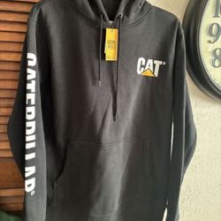 Mens Caterpillar Hoodie Size Medium (black)