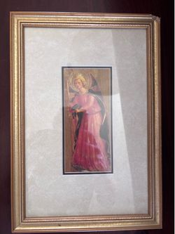 Italian Renaissance style framed angel art print Italian Renaissance style framed angel art print