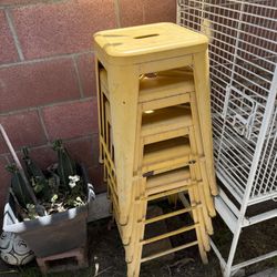 6 Metal Stools