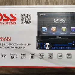 BOSS BV9986BI Motorized 7" Touchscreen LCD DVD MP3 CD AM/FM Car Stereo Receiver