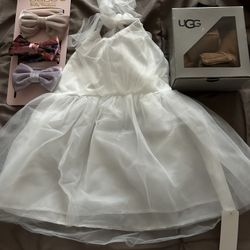 Brand New Toddler Dress Uggs And Headbows