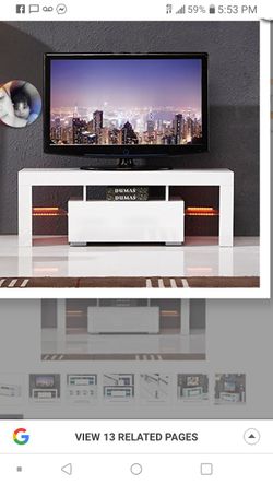 LED tv stand w/2 drawers