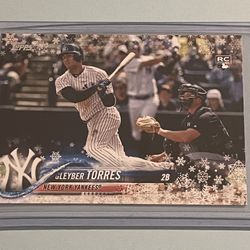 Gleyber Torres Rookie 2018 Topps RC #HMW182 New York Yankees Holiday Series 