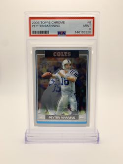 Peyton Manning 2006 Topps Chrome PSA 9 MINT
