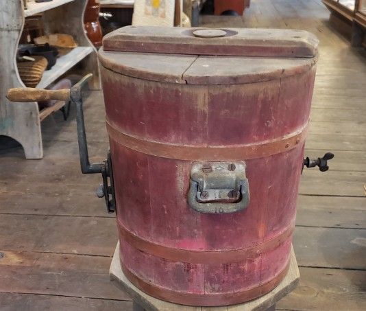 Antique Wood Butter Churn