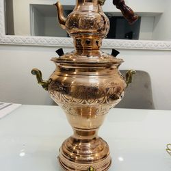 Traditional Copper Samovar Handmade