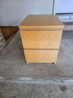 IKEA Malm 2 Drawer Nightstand. $10
