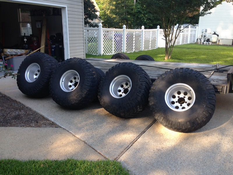 38 inch tires with 15x12 wheels for sale