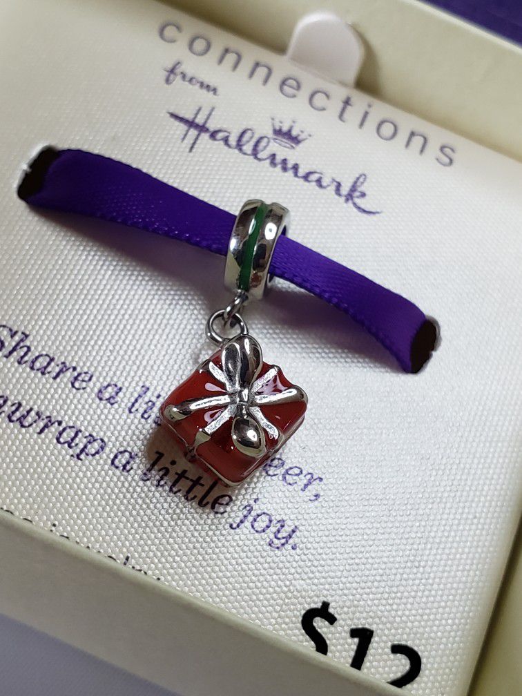 Women Jewelry, Stainless Steel, Red Wrapped Box Charm, Fashion, Birthday Gifts