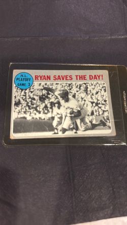 Ryan Saves the Day NL Playoff Game 3 Baseball Card