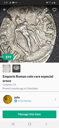 Imperio romano ancient rare coin