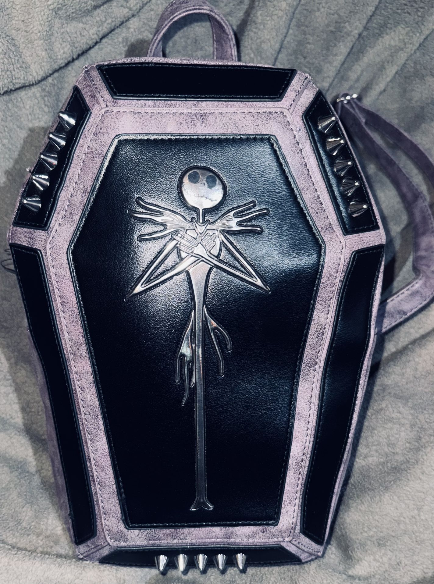 Jack Skeleton, Nightmare Before Christmas, Coffin Shaped , Backpack Style Handbag, Brand new!!!