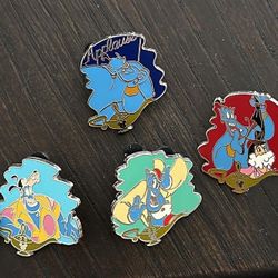 Disney Genie Hidden Mickey Pin Set