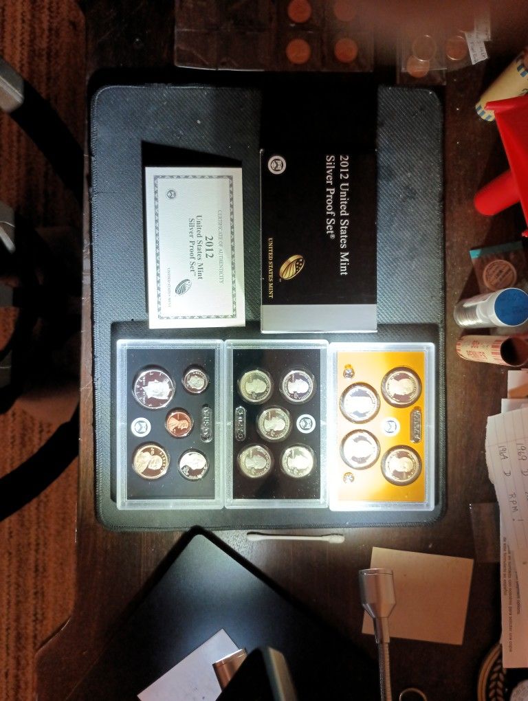 2012 S Silver Mint set
