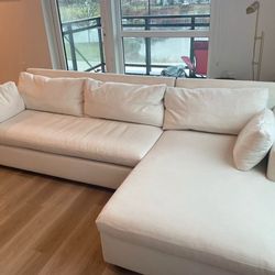 white sectional couch