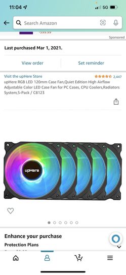 RGB 120 MM Case Fan Quiet Edition COY Coolers Radiators System , 5-pack 