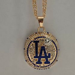 2025 LA dodgers world series necklace