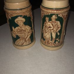 Vintage German Beer Steins
