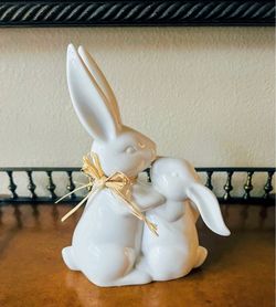 New Mama Bunny & Baby Figurine