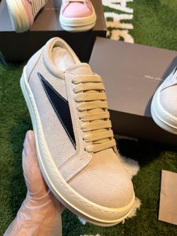 Rick Owens Low-Top Suede Sneakers