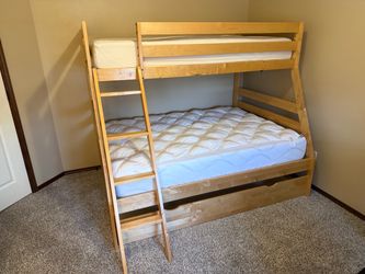 Kids Bedroom Set - Bunkbeds,Mattresses,Dresser,Bookshelf,Nightstand