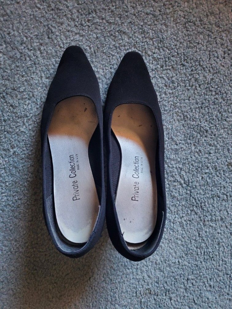 Black Comfortable Heels 6.5