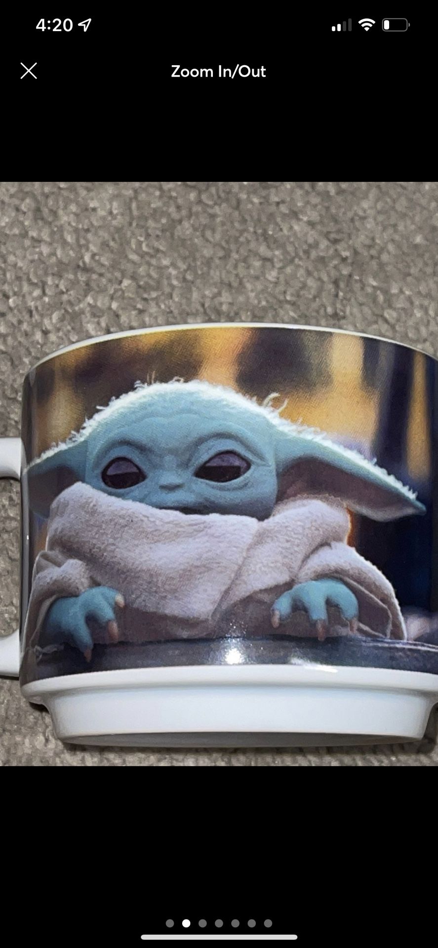 Official Star Wars Baby Yoda Mug Galerie Used Collectible