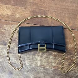Balenciaga Hourglass Chain Wallet