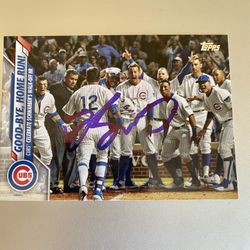 Chicago Cubs autograph signed Topps Baseball Card
