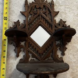 Antique Wooden Wall Display