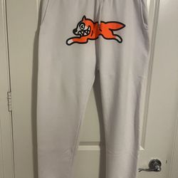 Billionaire Boys Club /Running Dog  Logo White Jogger Sweatpants size Large