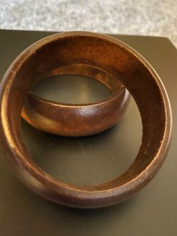 Pair Of Wooden Bracelets