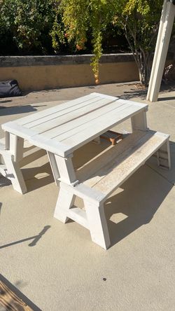 2 benches that also turns into table