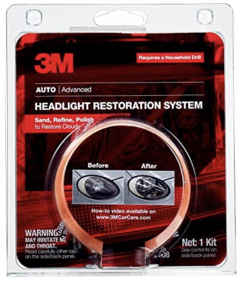 3M 39008 Headlight Lens Restoration System Kit