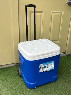 The Igloo 60 Quart Ice Cube Roller Cooler typically retails for around $47.97 to $48.56 when purchased new from major retailers like Walmart or Walmar