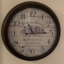 Rustic Farmhouse Bronze Clock